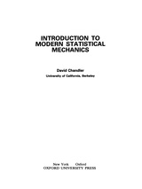 Introduction to Modern Statistical Mechanics